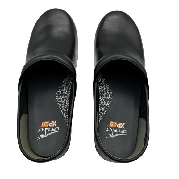 Dansko XP 2.0 8.5 Slip On Work Loafers Black Leather Platform Clog Dress Shoes - Picture 5 of 15